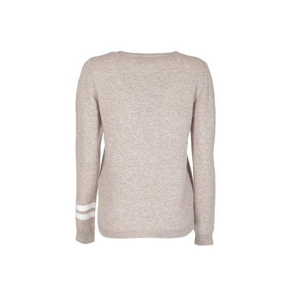 Dee Ocleppo Cashmere Initial Sweater Long Sleeve Knitwear Women Camel Sweaters - Picture 2 of 6